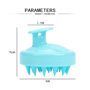 silicone hair scalp massage brush combitem type