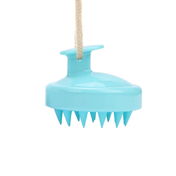 silicone hair scalp massage brush combitem type