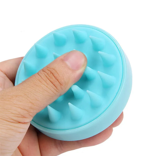 silicone hair scalp massage brush combitem type