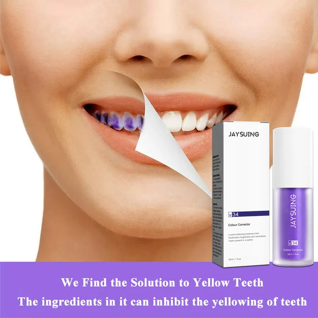 V34 Toothpaste Teeth Whitening Protect Tooth Enamel Intensive Stain Re