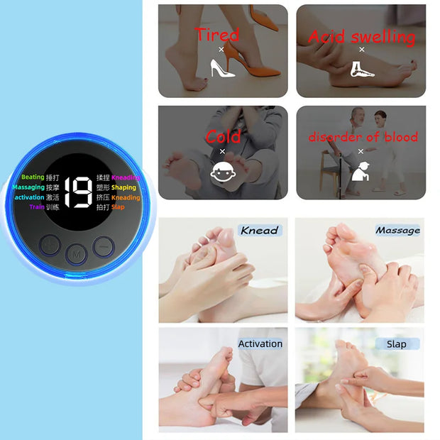 Foot Massager EMS Rechargeable Massage Mat Foot Relaxation Pads